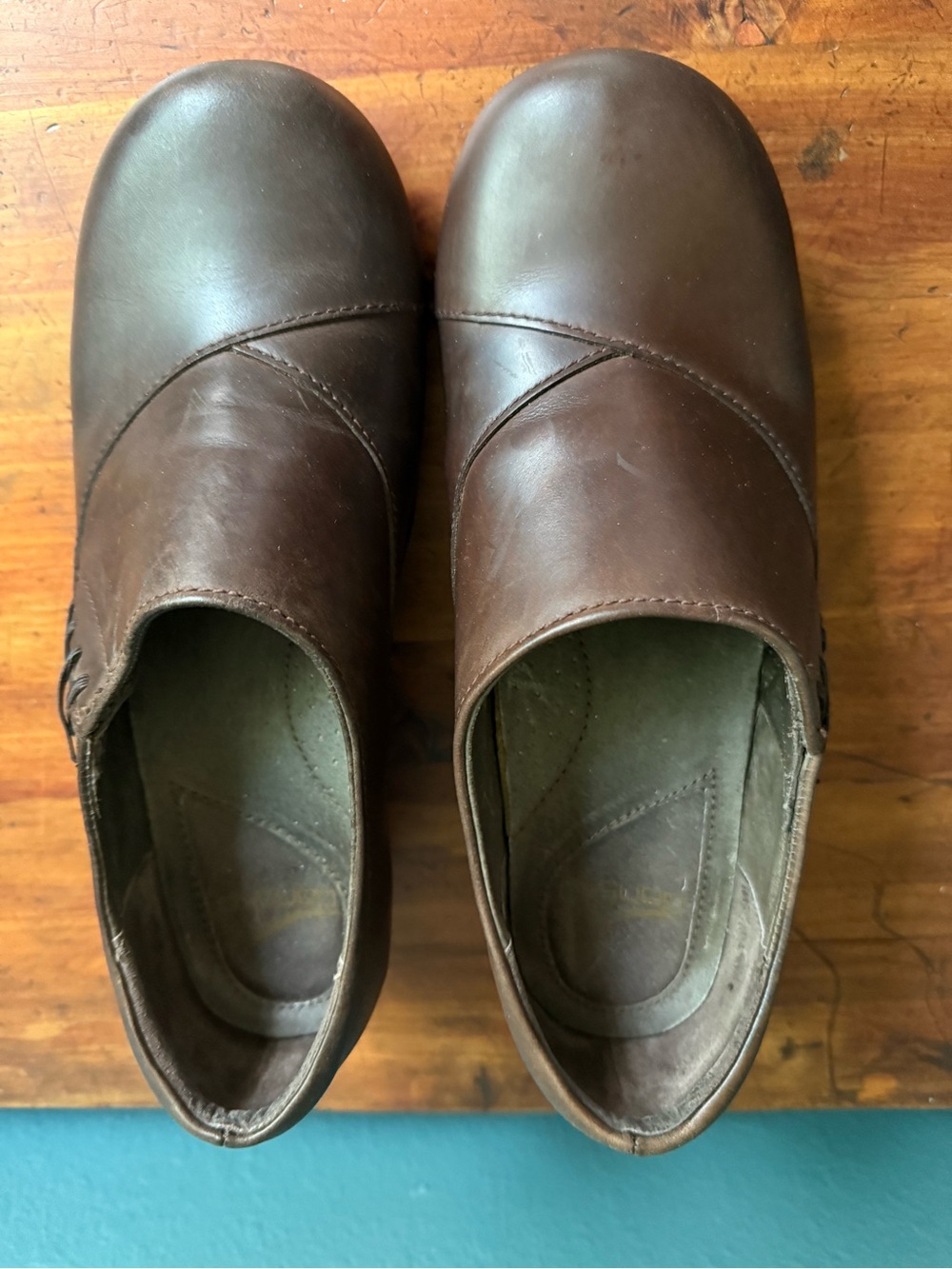 Women’s Dansko Brown Leather Slip-On Shoes